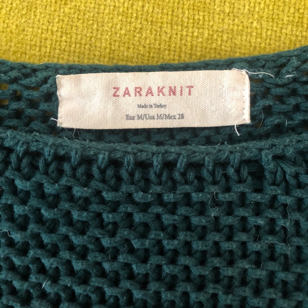 (SOLD) Zara Chunky Knit Green Sweater